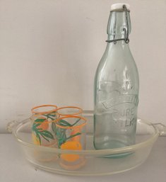 Vintage Kitchen Glassware Six Pieces