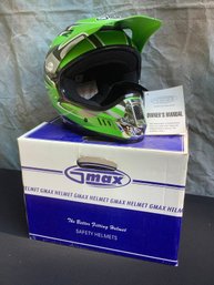 Green & Black Gmax Helmet