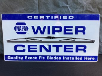 NAPA Certified Wiper Center Metal Sign