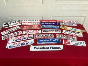 Assorted Political Bumper Stickers