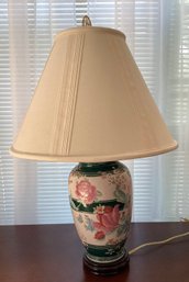 Single Porcelain Lamp With Flower Base