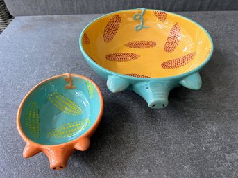 Sur La Table- Pig Serving Bowls