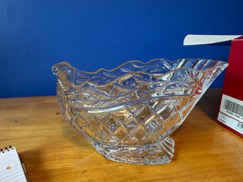 Waterford Marquis  Holiday Sleigh Clear Bowl 9 1/2' W/ Box