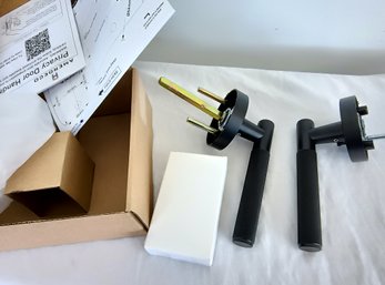 Pair Of New In Packaging Lever Door Handles In Matte Black