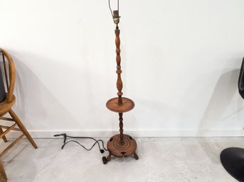 Vintage Rustic Country Style Wood Floor Lamp