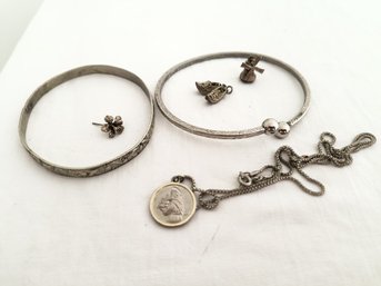 Lot Of Jewelry, Some Likely Silver But Unmarked