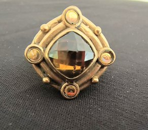 Gold Tone Ring Marked 925