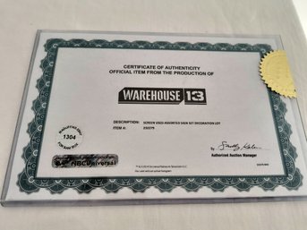Warehouse 13 TV Show Memorabilia