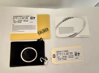 Caliber Stainless Steel Bangle Bracelet Made From Repurposed Ammunition.