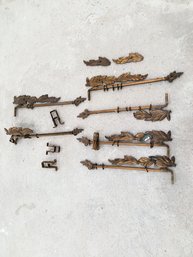 Gold Toned Metal Architectural Elements/brackets