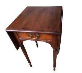 Federal Style Antique Drop Leaf End Table