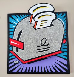 Original Signed And Dated Artwork By Burton Morris 'Toaster', Orig. $1500