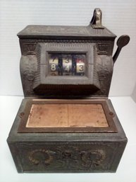1920s Mills -The Puritan Bell - Trade Stimulator (Slot Machine)- Spins By Handle With A Nickle - No Keys HT/D4