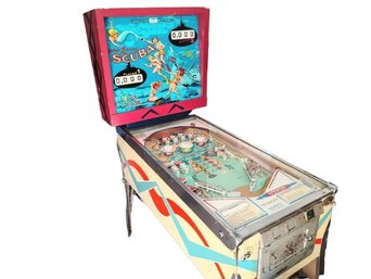 Amazing Restored Vintage 1970 D. Gottlieb & Co. Scuba 2-player Pinball Machine