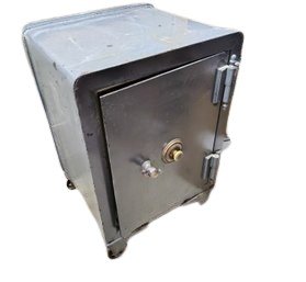 Antique Safe On Wheels With Working Combination -- Extremely Heavy!