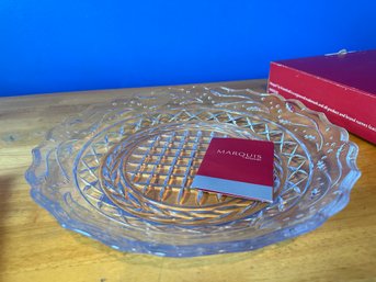 Waterford Marquis Holly Cookie Plate 12 3/4' W/ Box