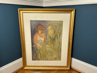Janet Treby 'Ecole De Ballet II' Signed, Titled & Numbered In Black Crayon Framed Serigraph, COA