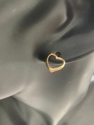 14k Gold Heart Earrings #43