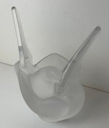 Lalique Dove Vase