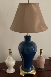 Three Porcelain Lamps