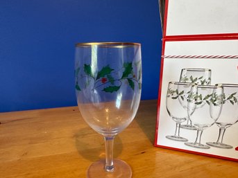 Set Of 8 Lenox Holiday Iced Beverage Glasses
