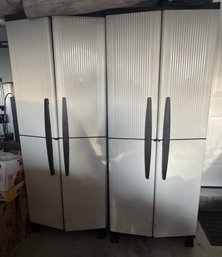 Set Of Three Utility Storage Cabinets