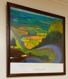 David Hockney Museum Of Fine Arts Boston Poster Vintage 1998