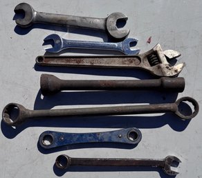 Miscellaneous Lot Of Larger Wrenches And More