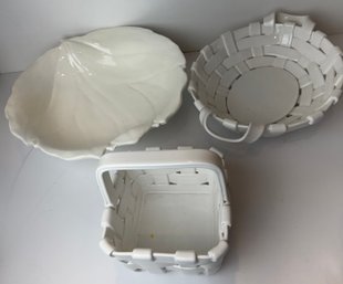 Three Pieces Of Italian Pottery