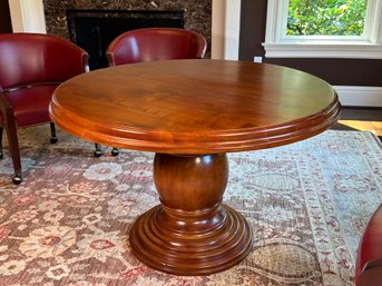 STUNNING Refinished Woodland Furniture Extendable Solid Cherry Wood Table