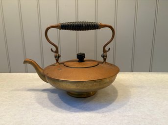 Antique Copper Tea Kettle, Marked S & Co