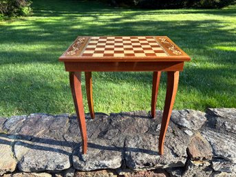 Italian Music Box Game Table With Storage