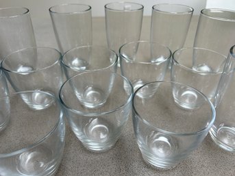 Set Of 16 Drinking Glasses - Large And Small