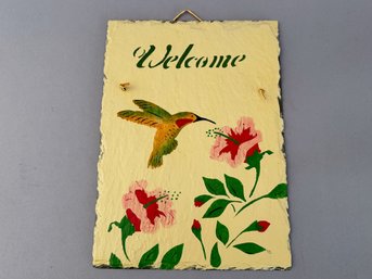 Slate Welcome Sign