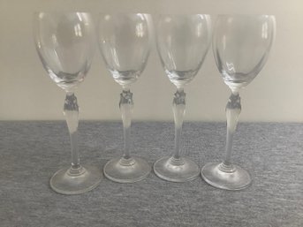 Set Of 4 - Crystal Wine Glasses