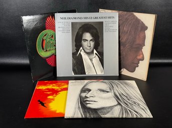 An Assortment Of Vintage Vinyl LPs Including Neil Diamond, Carole King, Chicago & More