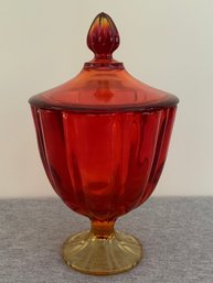 Vintage LE Smith Amberina Glass