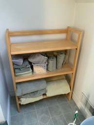 Vintage Folding Shelf Unit