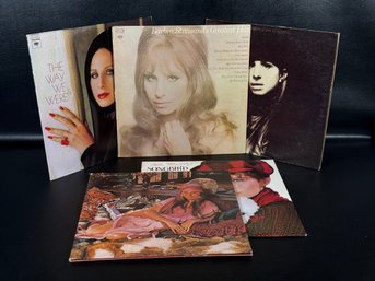 An Assortment Of Vintage Vinyl LPs By Barbra Streisand
