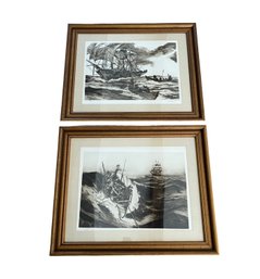 Original Framed And Signed Etchings By John Coughlin  With COA - Lot 1 Of 2