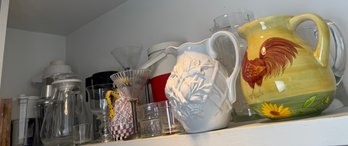 Lot Of Pitchers, Glassware And More