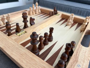 Chess & Checkers Wooden Travel Set