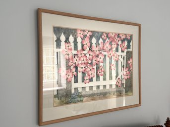 Draping Dogwoods / Signed Watercolor