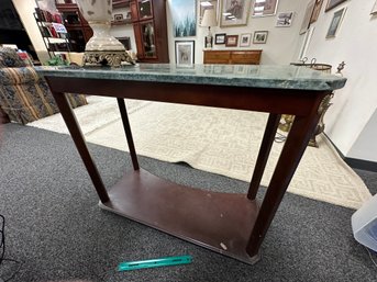 Green Stonelike Top Table