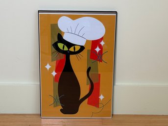 MCM Style Atomic Retro Cat Art