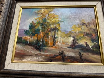 Signed Oil Painted Landscape -  Pather
