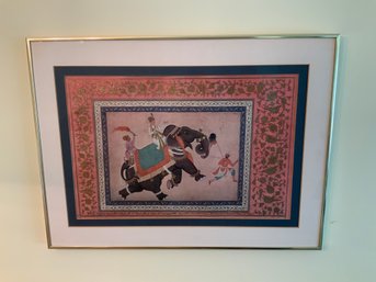 Indian Elephant Painting ByKhem Karan