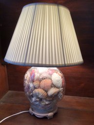 Large, Very Heavy , Beautiful Sea Shell Lamp