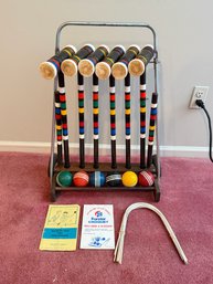 Nice And Clean Vintage Croquet Set