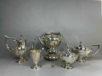 Vintage Gorham Plymouth Sterling Silver Tea & Coffee Set